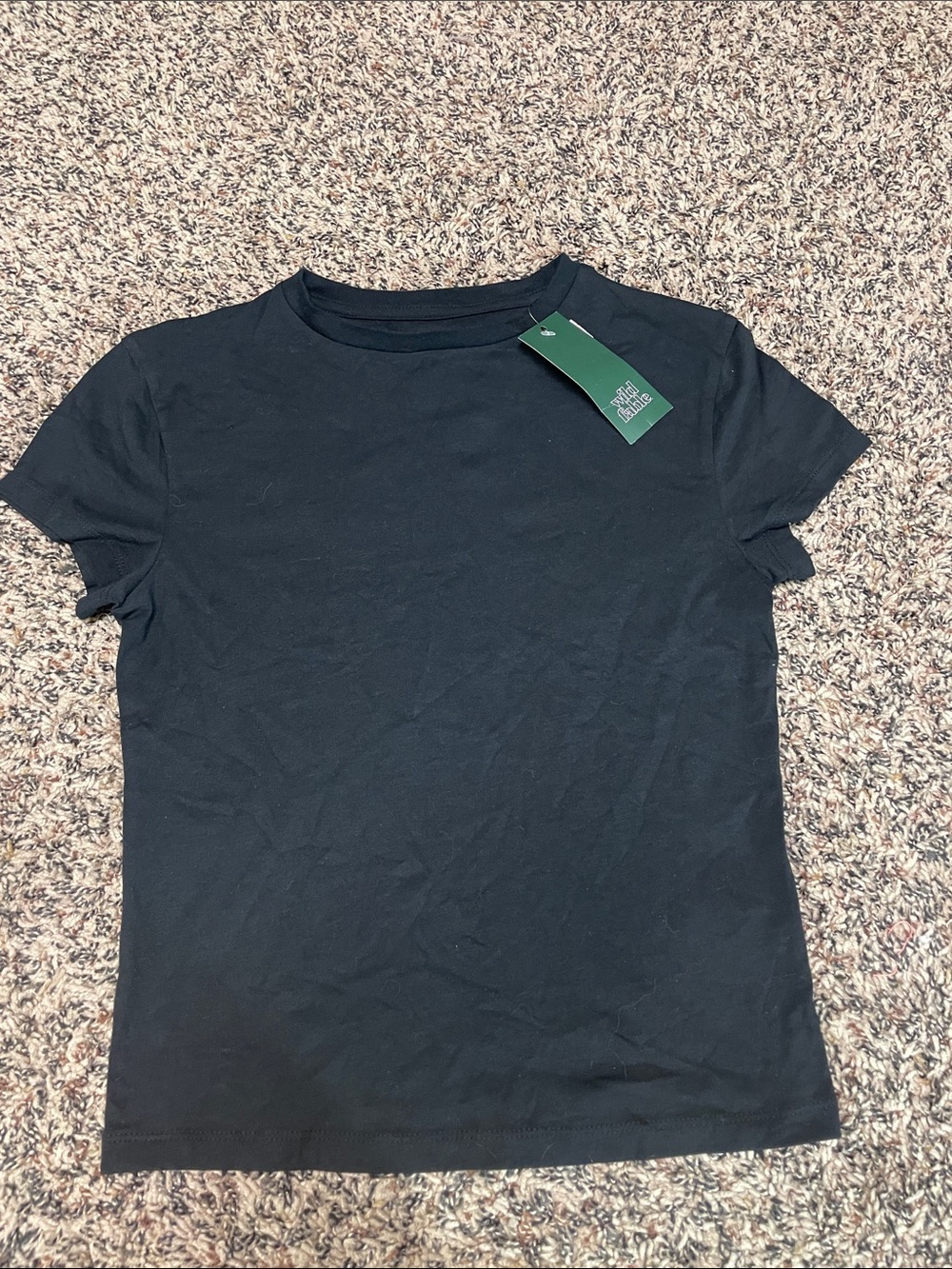 wild fable Black Crewneck Short Sleeve Tee Small NWT